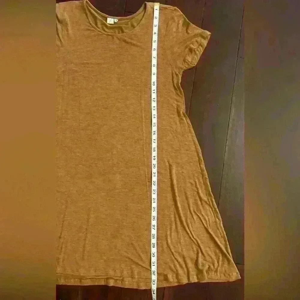By Tavi Boutique Women’s Global Fair Trade Shirt Dress Burnt Orange Size Medium